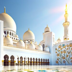 Urlaub Vereinigte Arabische Emirate • Abu Dhabi Sheikh Zayed Moschee (Sehenswürdigkeiten)